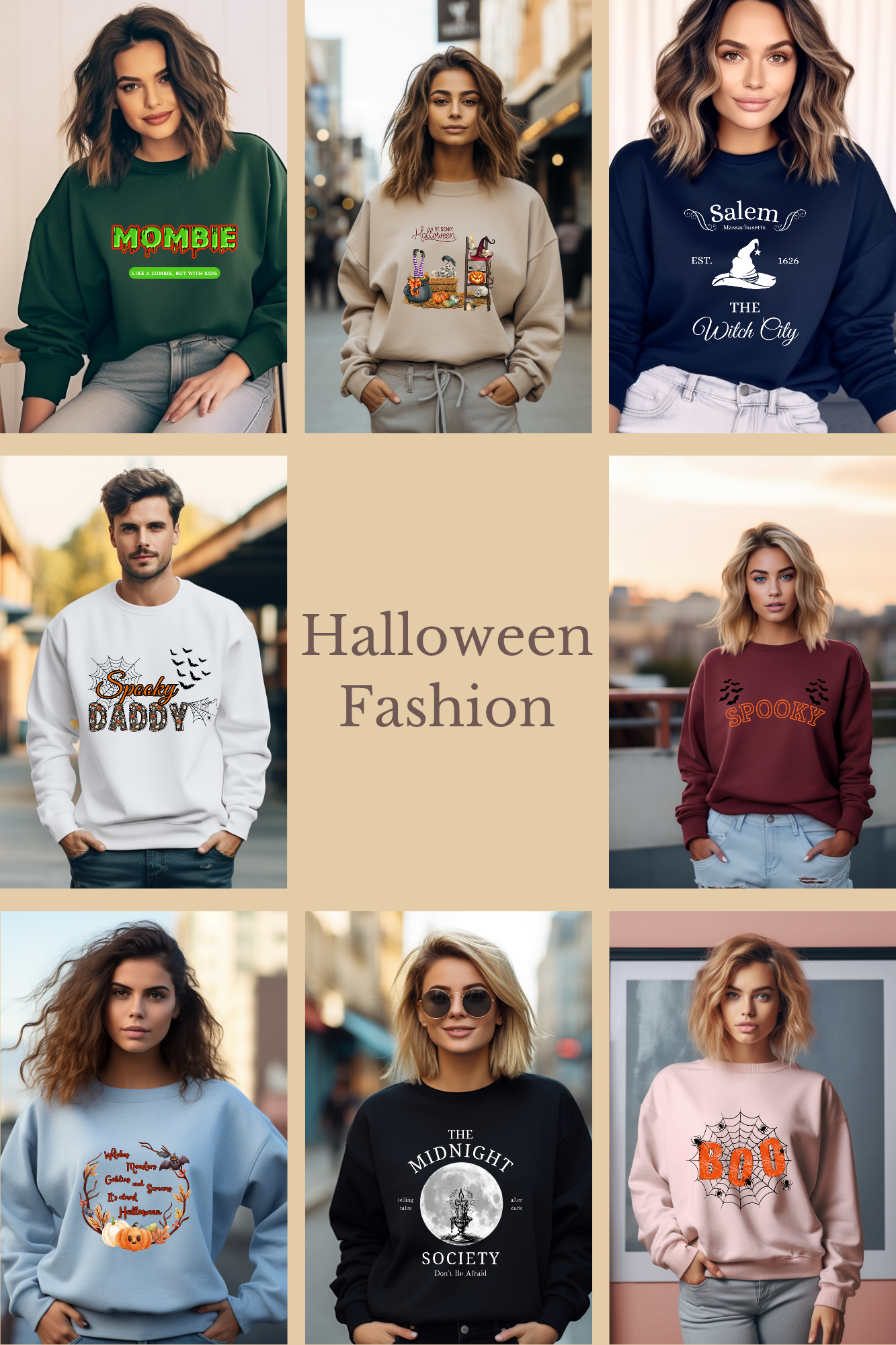 Halloween-Shirt-Kollektion mit süßen Kürbis-Prints, witzigen Sprüchen und stilvoll-düsteren Motiven – aus weichen Stoffen, bequem geschnitten und perfekt für Partys, Trick-or-Treat oder den ganzen Oktober.