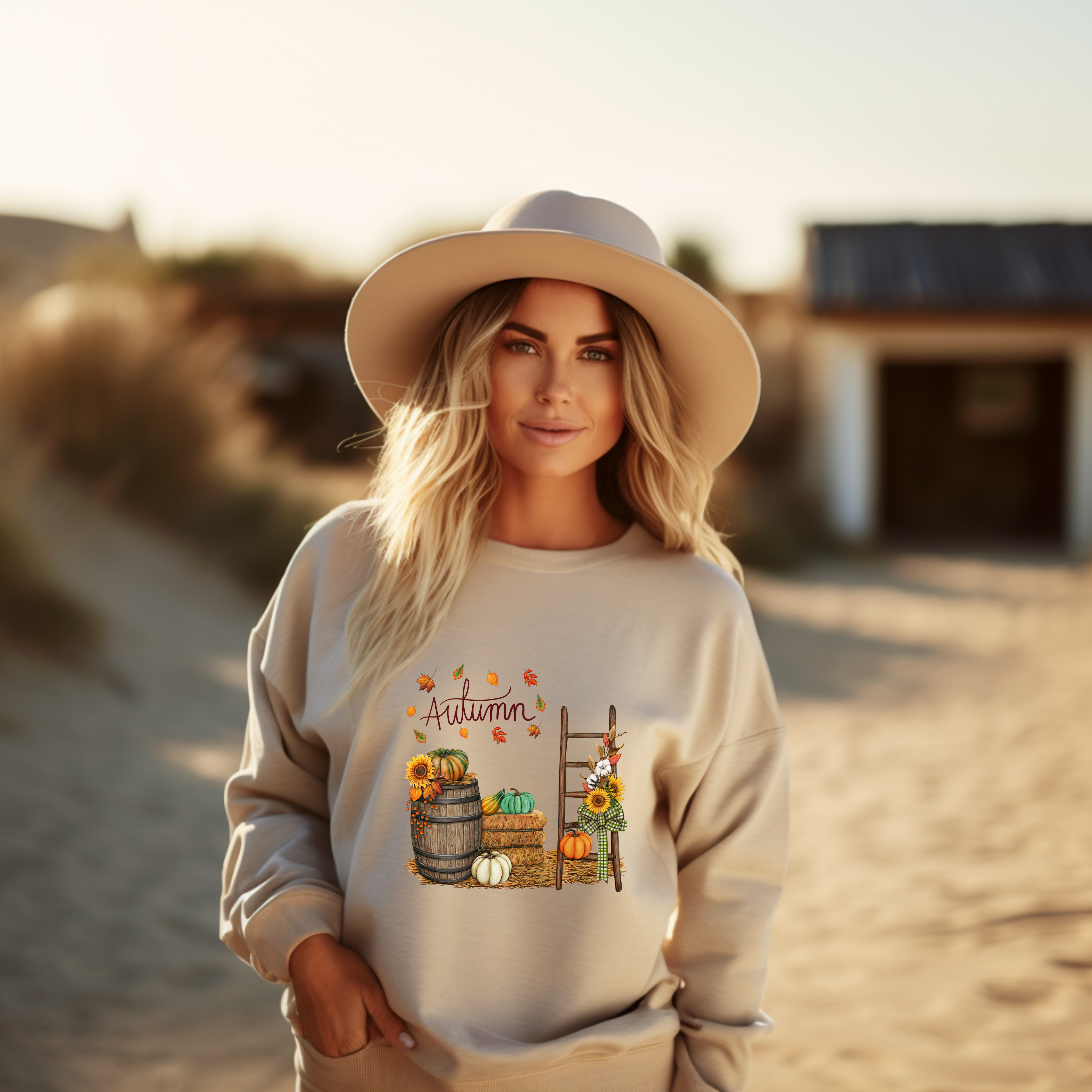 Schönes Autumn Sweatshirt, herbstliches Sweatshirt, Must-Have für alle Herbstfans, Herbstliebe zum Anziehen, Gemütlichkeit und Landleben Sweatshirt