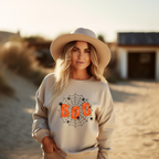 Cooles Halloween Sweatshirt mit Spinnennetz, Boo Sweatshirt mit Spinnennetz, Spinnennetz Sweatshirt, Halloween Boo Sweatshirt, spooky style