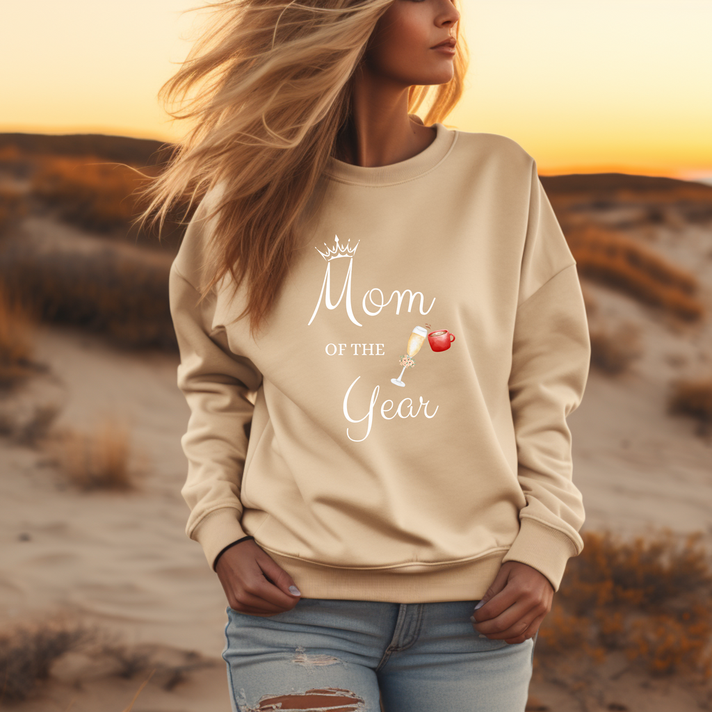 Cooler Mom of the Year Pullover, Muttertag Pullover, Mama-Dasein Pullover, Geschenk zum Muttertag, stylisches Statement, Heldin des Alltags