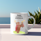 Hochwertige Papa du bist einfach BÄRENstark-Tasse, Keramiktasse für Papas, Geschenk für Papa, perfekte Tasse für Papas, Bären-Motiv Tasse