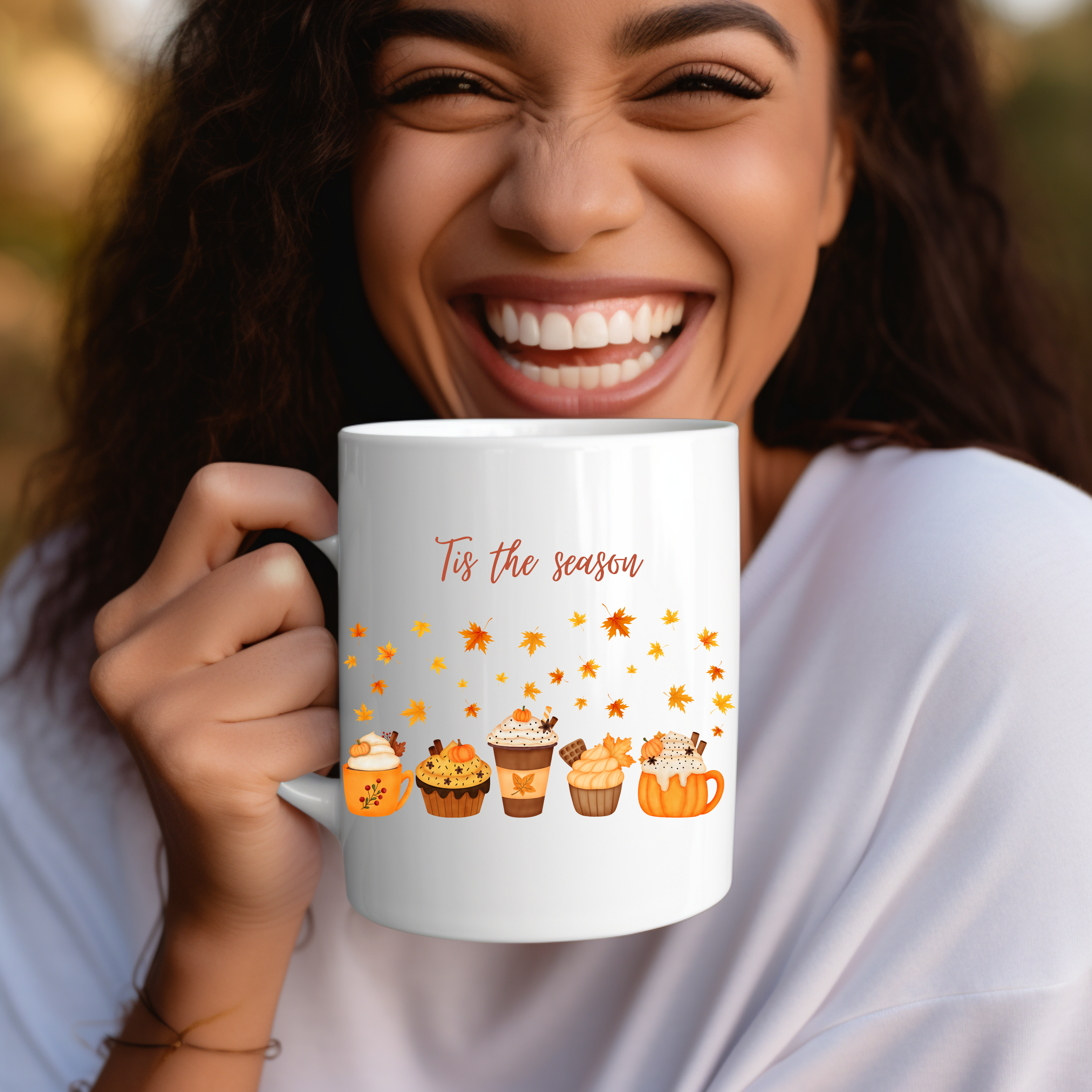 Bezaubernde Herbsttasse, Tis the Season-Keramiktasse, Tis the Season Tasse, herbstliche Keramiktasse, gemütliches Herbstgefühl Tasse