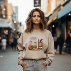 Einzigartiges Halloween Sweatshirt, Be Scary Halloween-Sweatshirt, gruselig-cooles Sweatshirt, Sweatshirt spooky season, Halloween-Party