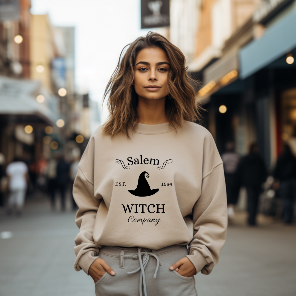 Stilvolles Hexen Sweatshirt, bezauberndes Salem Sweatshirt, einzigartiges Halloween Sweatshirt, Must-Have für Fans von Hexen, spooky season