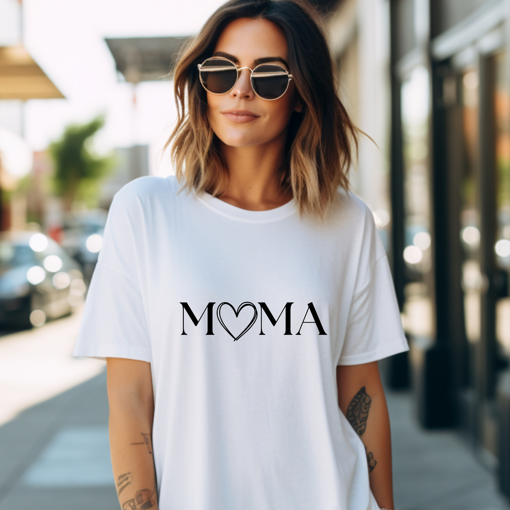 Beautiful heart sweater for moms, mom sweater, graphic highlight sweater, sweater lettering mom, gift for Mother's Day birthday