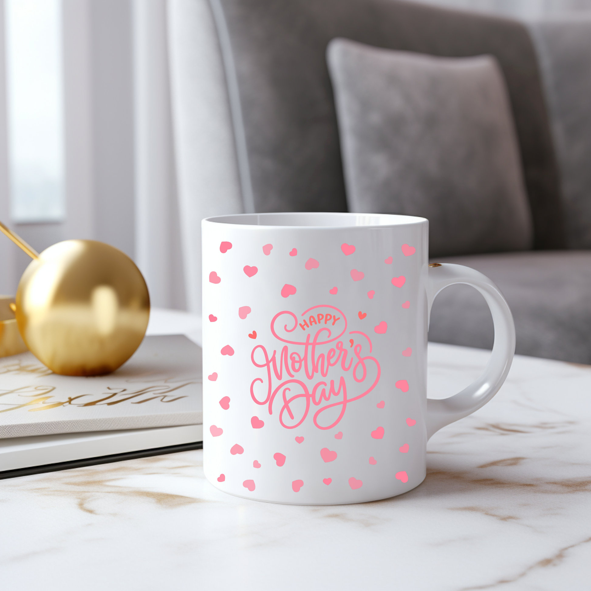 Bezaubernde Happy Motherday Tasse, Tasse zum Muttertag, liebevolle Hommage an Mama Tasse, Geschenk zum Muttertag, kleine Überraschung Tasse