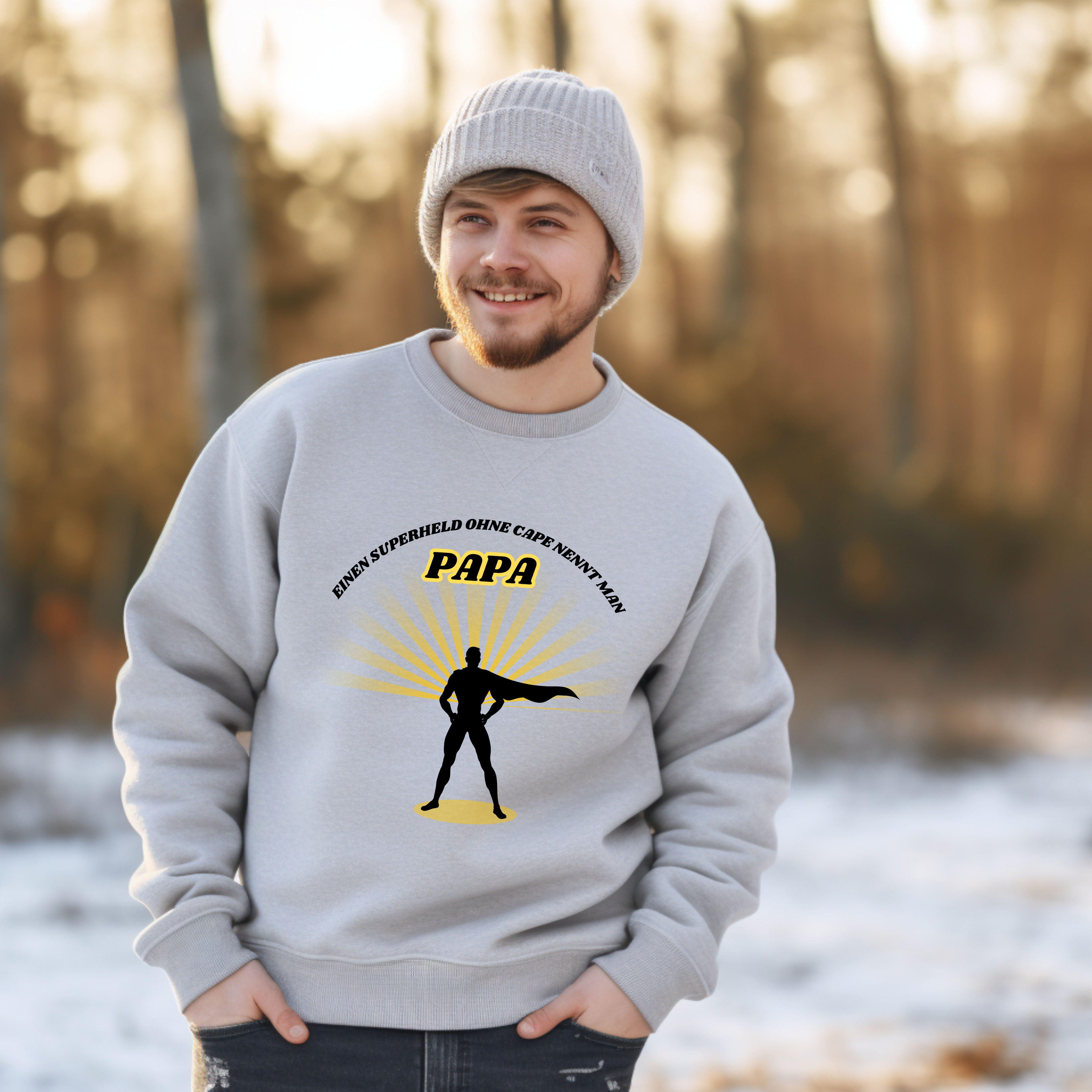 Cooler Superheld Pullover für Papas, Superheld Papa Pullover, Pullover für Väter, Geschenk für Väter, Geschenk zum Vatertag Geburtstag