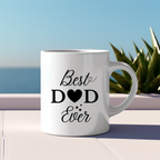 Modern mug Best Dad Ever, Dad mug, minimalist lineart style mug, mug for fathers, Best Dad ever mug, gift for dad