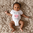 Liebevoller Baby-Strampler zum Muttertag mit rosa Herz, Strampler zum ersten Muttertag, süßer Strampler mit Herz, Geschenk zum Muttertag