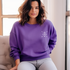 Schöner Mama-Pfeile Pullover weiß, Mama Pullover mit Pfeilen, minimalistisches Design Pullover, Geschenk zum Muttertag, Familien Pullover