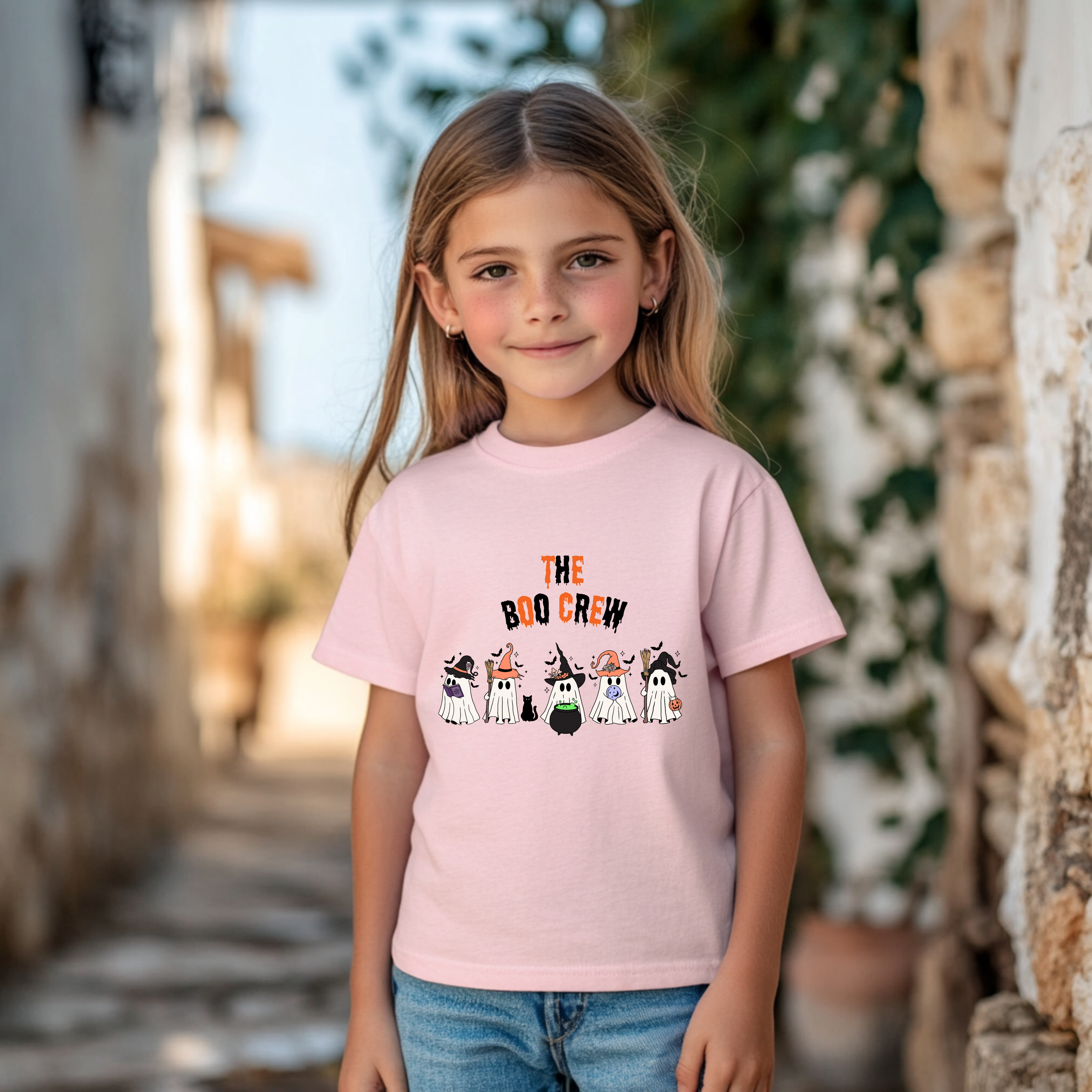 Schönes Halloween Geister Kinder Sweatshirt, Boo Crew Sweatshirt, Geister Sweatshirt, Must-Have Halloween, gute Laune Statement spooky season