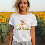 Oster Sweatshirt mit niedlichen Hasen Pullover, Häschen Pullover, Frühlingsoutfit zu Ostern, Oster Pullover mit Hase, frühlingshafte Optik