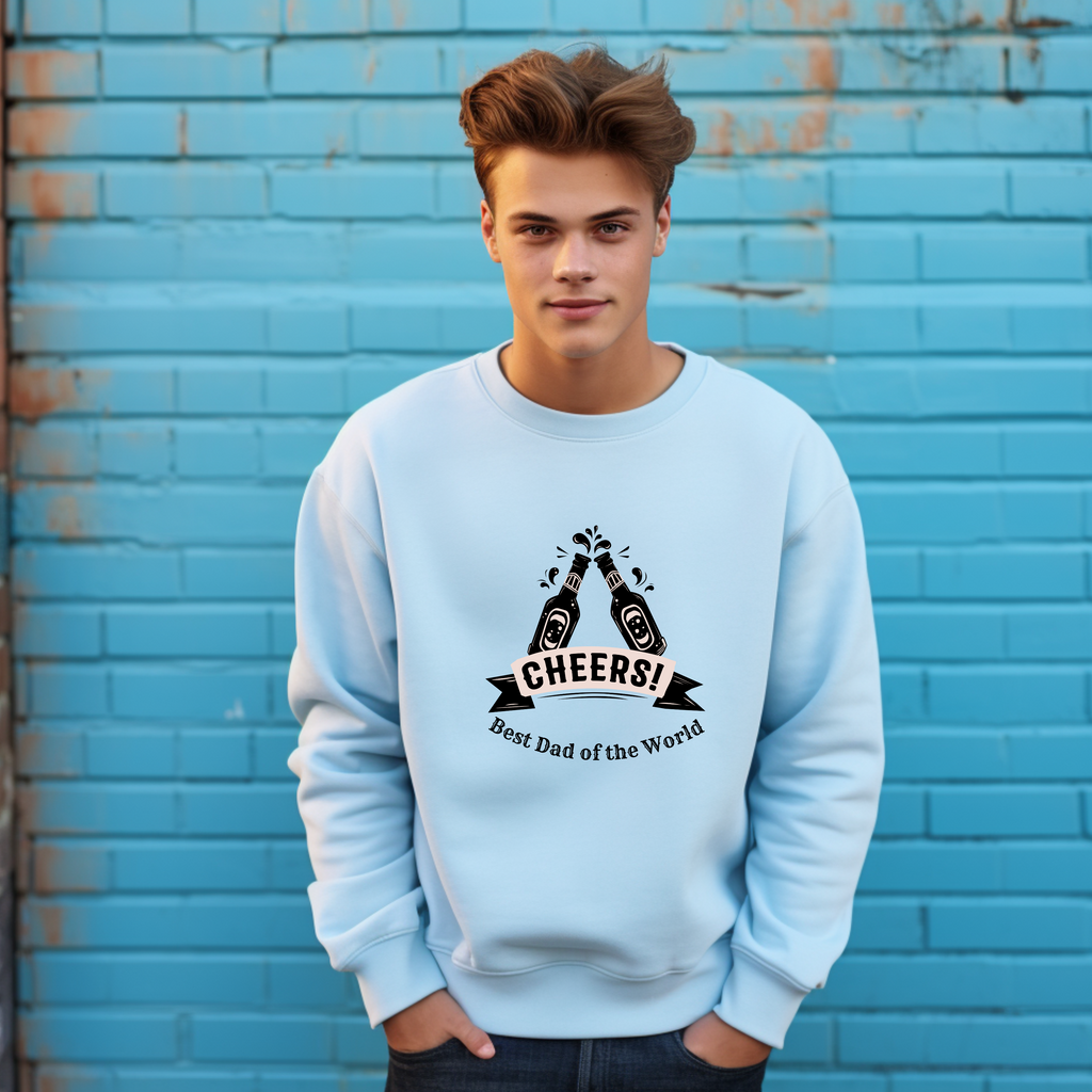 Origineller Best Dad of the World Pullover, Papa Pullover, Geschenk für Papas, Geschenk zum Vatertag Geburtstag, Statement für Superpapas