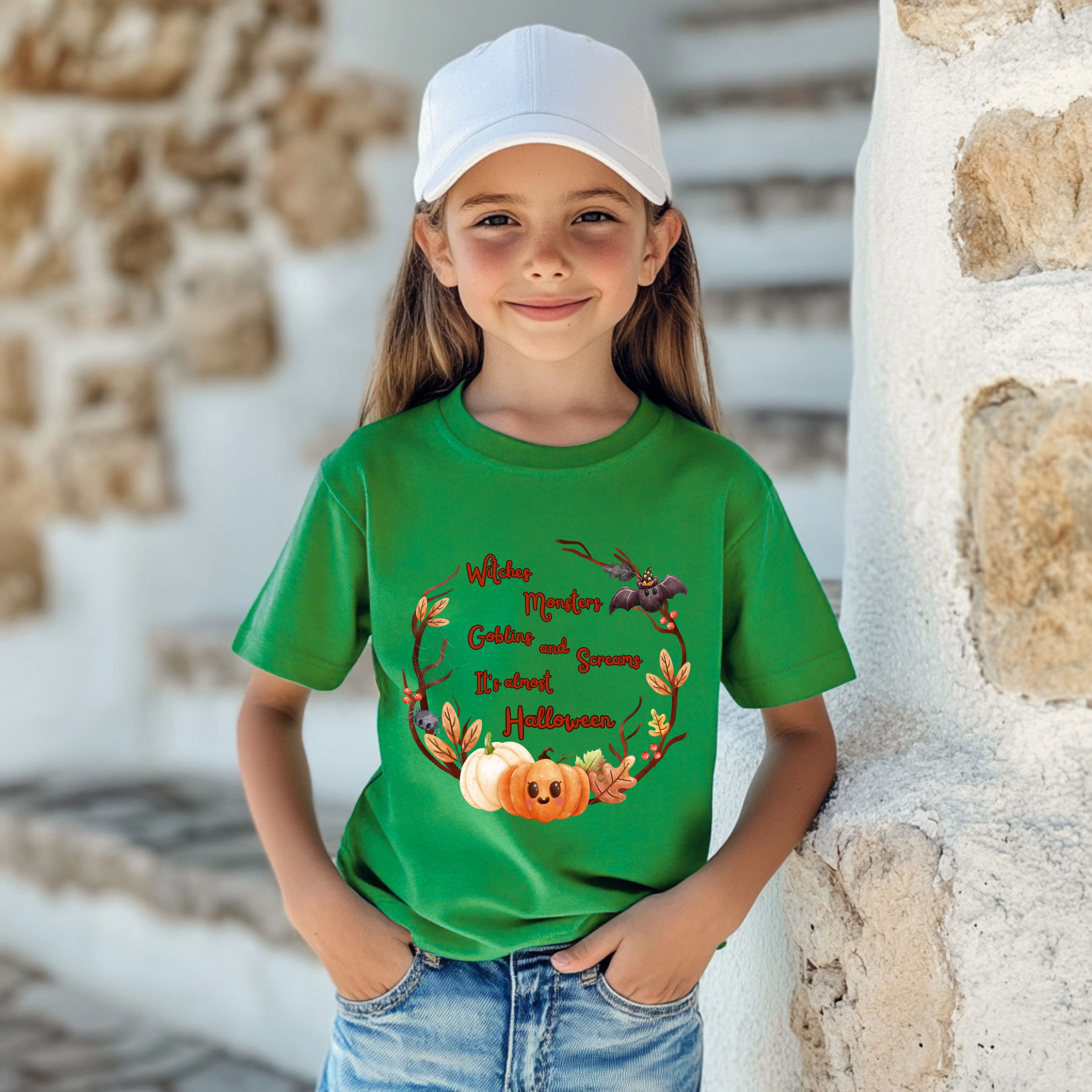 Klassisches Halloween Kinder Sweatshirt, Witches Monsters Goblins and Screams-Sweatshirt, süßes Halloween Sweatshirt, Halloween-Party Sweatshirt
