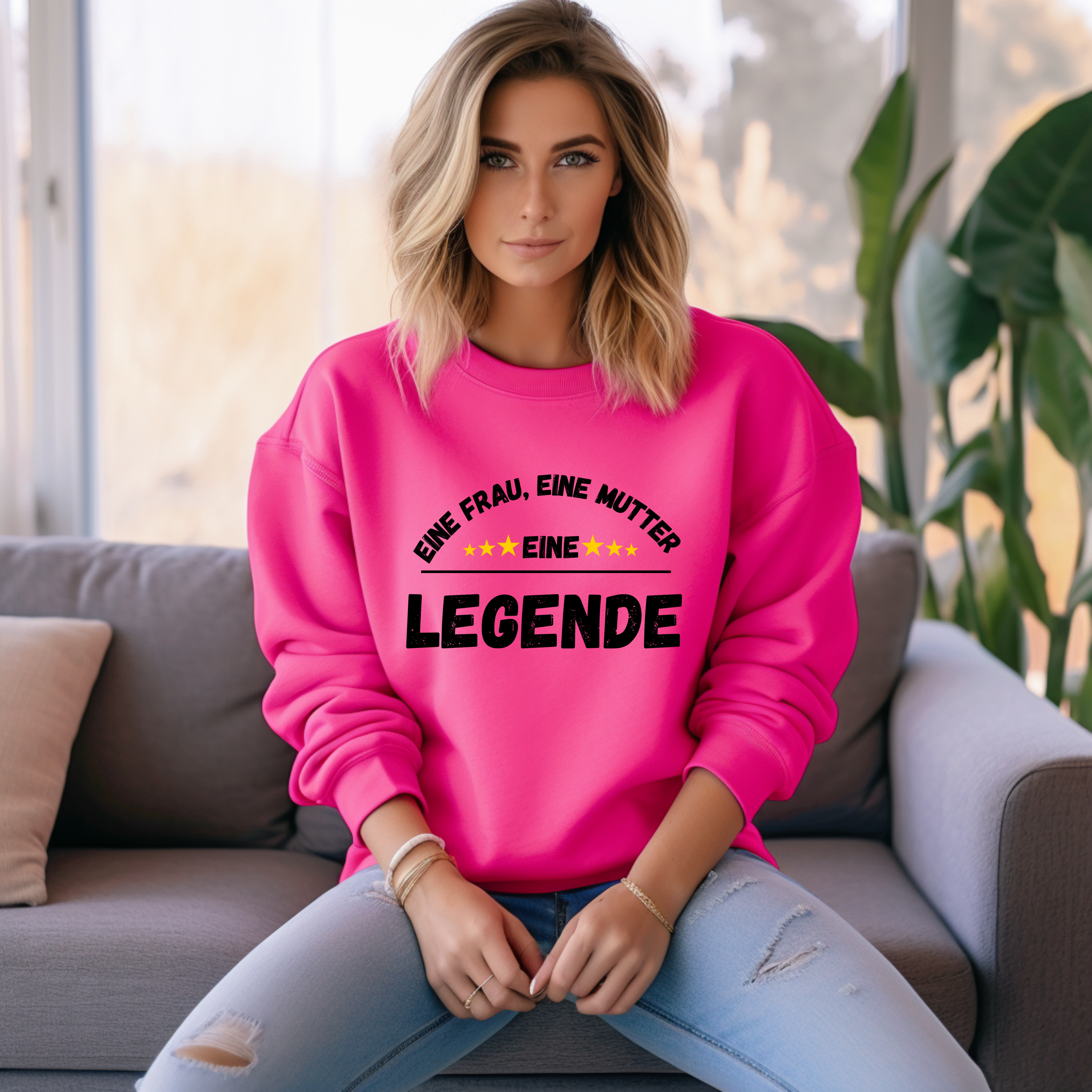 Cooler Pullover für Power-Frauen, stilvolle Hommage, Kompliment an Frauen und Mütter Pullover, Geschenk zum Muttertag, Mama Pullover
