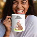 Süße UnentBÄRlich Tasse Mama, Keramiktasse für Mütter, Geschenk für Mama, Geschenk zum Muttertag Geburtstag Tasse, Bindung Mutter Kind