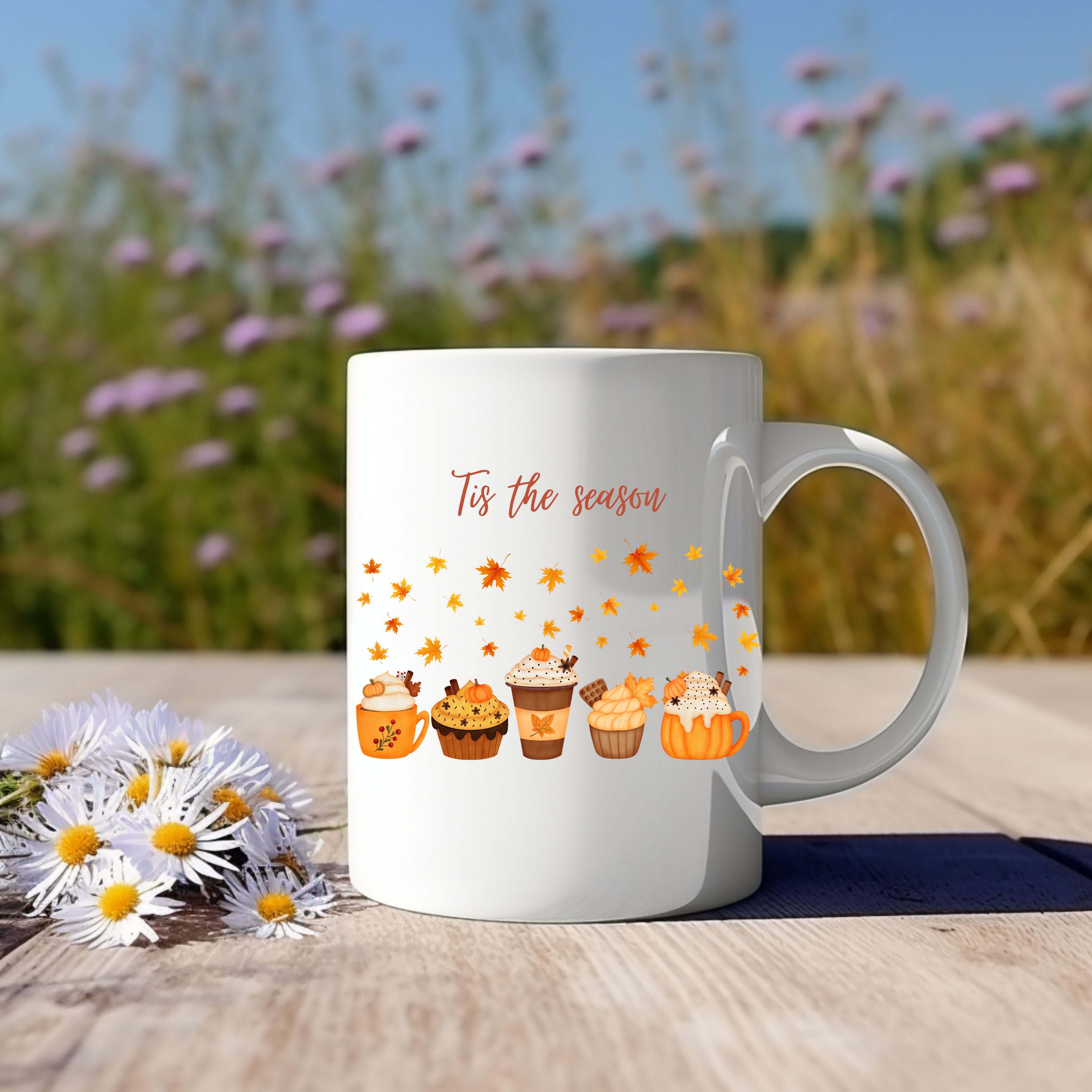 Bezaubernde Herbsttasse, Tis the Season-Keramiktasse, Tis the Season Tasse, herbstliche Keramiktasse, gemütliches Herbstgefühl Tasse