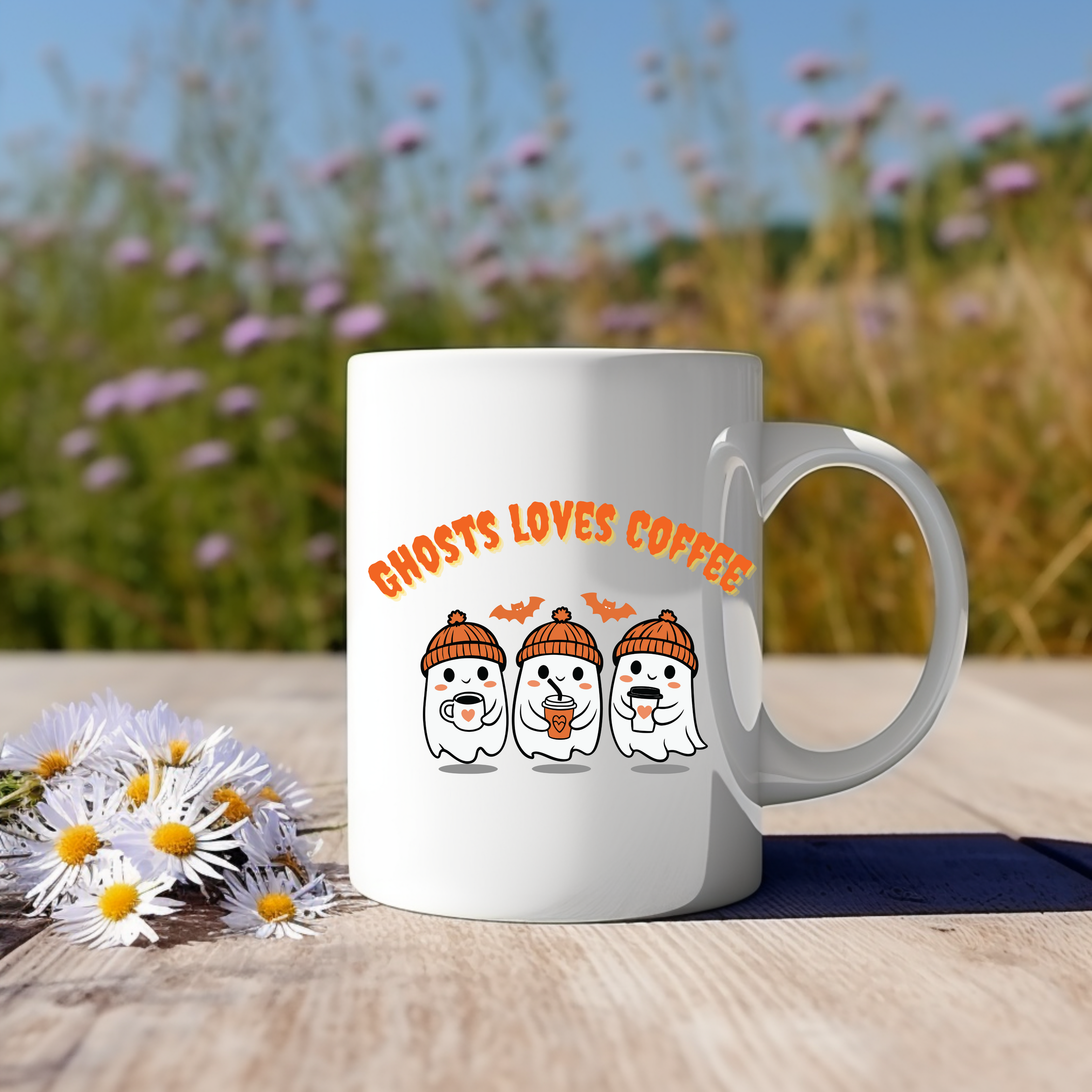 Originelle Geister Tasse, Gespenster Tasse, spukig-schöne Frühstückstasse, Spooky Season Tasse, originelles Geschenk für Freunde, Halloween
