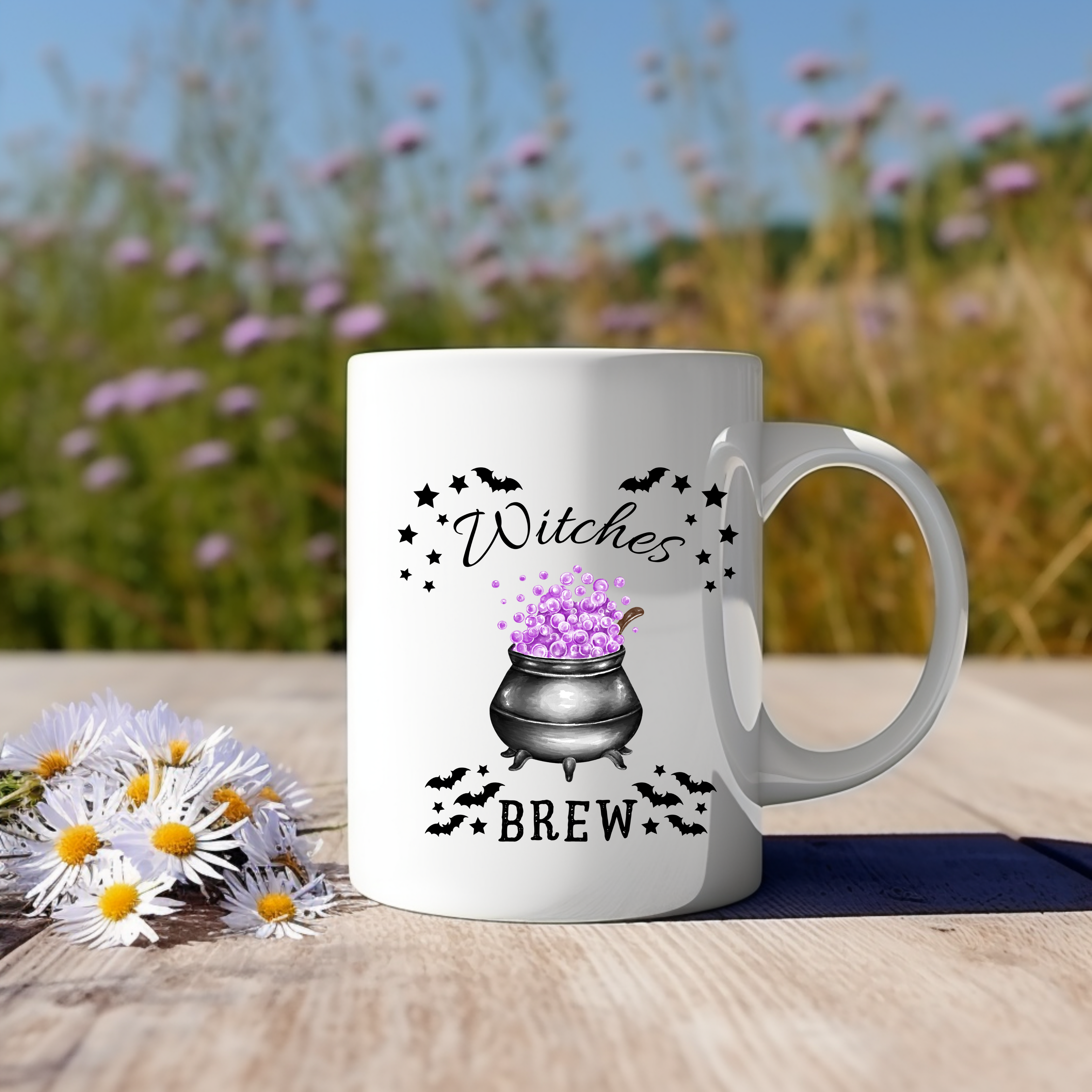 Zauberhafte Hexen Tasse, Witches Brew Tasse, Tasse mit Hexenkessel, magisches Hexen-Feeling Tasse, Geschenk für Hexenliebhaber Fantasy-Fans