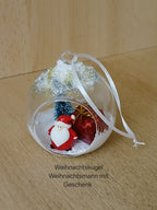 Befüllte Weihnachtskugeln mit niedlichen Weihnachtsfiguren zum Aufhängen – Einzigartige Christbaumkugeln für den Weihnachtsbaum