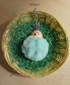 Flauschige Pompon-Häschen zum Aufhängen – Niedliche Osterdeko in Pastelltönen