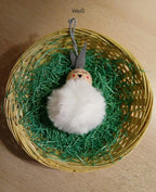 Flauschige Pompon-Häschen zum Aufhängen – Niedliche Osterdeko in Pastelltönen