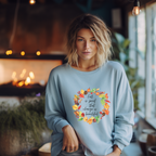 Stilvolles Herbst Sweatshirt, Sweatshirt mit herbstlichen Motiv, herbstliche Wohlfühl-Sweatshirt, kraftvolles Statement, Outfit mit Tiefgang