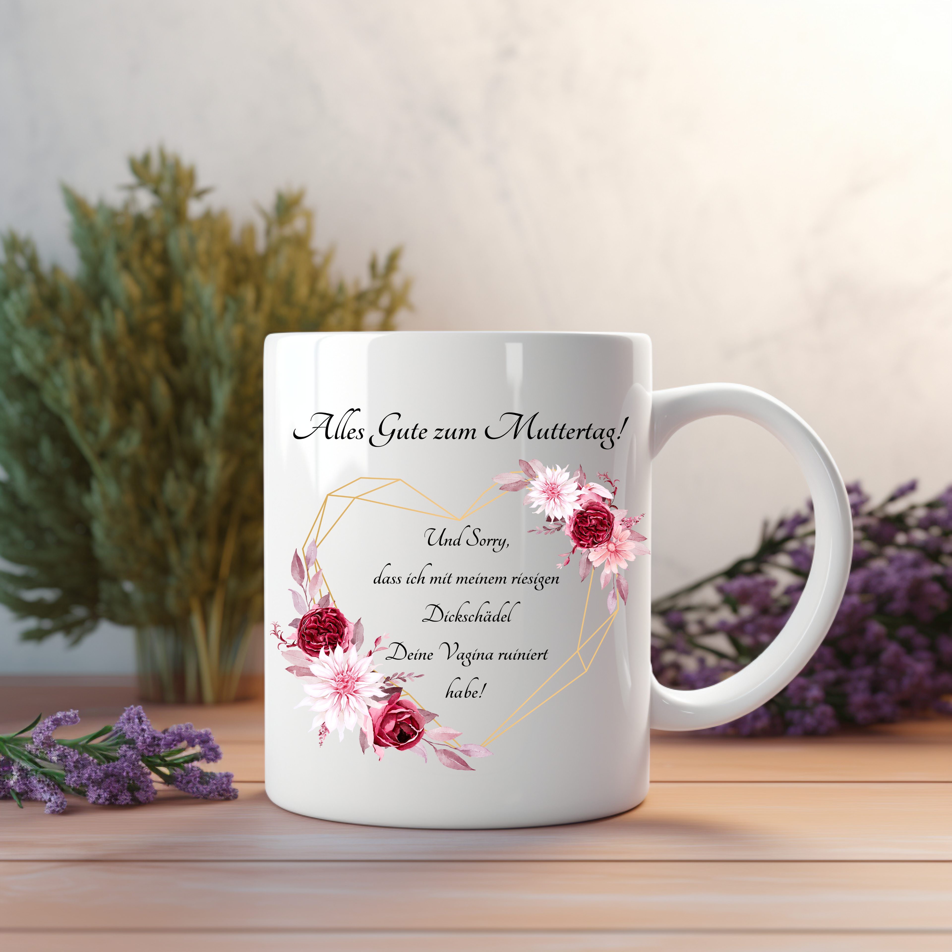 Humorvolle Muttertagstasse, Hommage an starke Mamas Tasse, Tasse mit frechen Humor, ungewöhnliches Geschenk zum Muttertag, Tasse mit Spruch