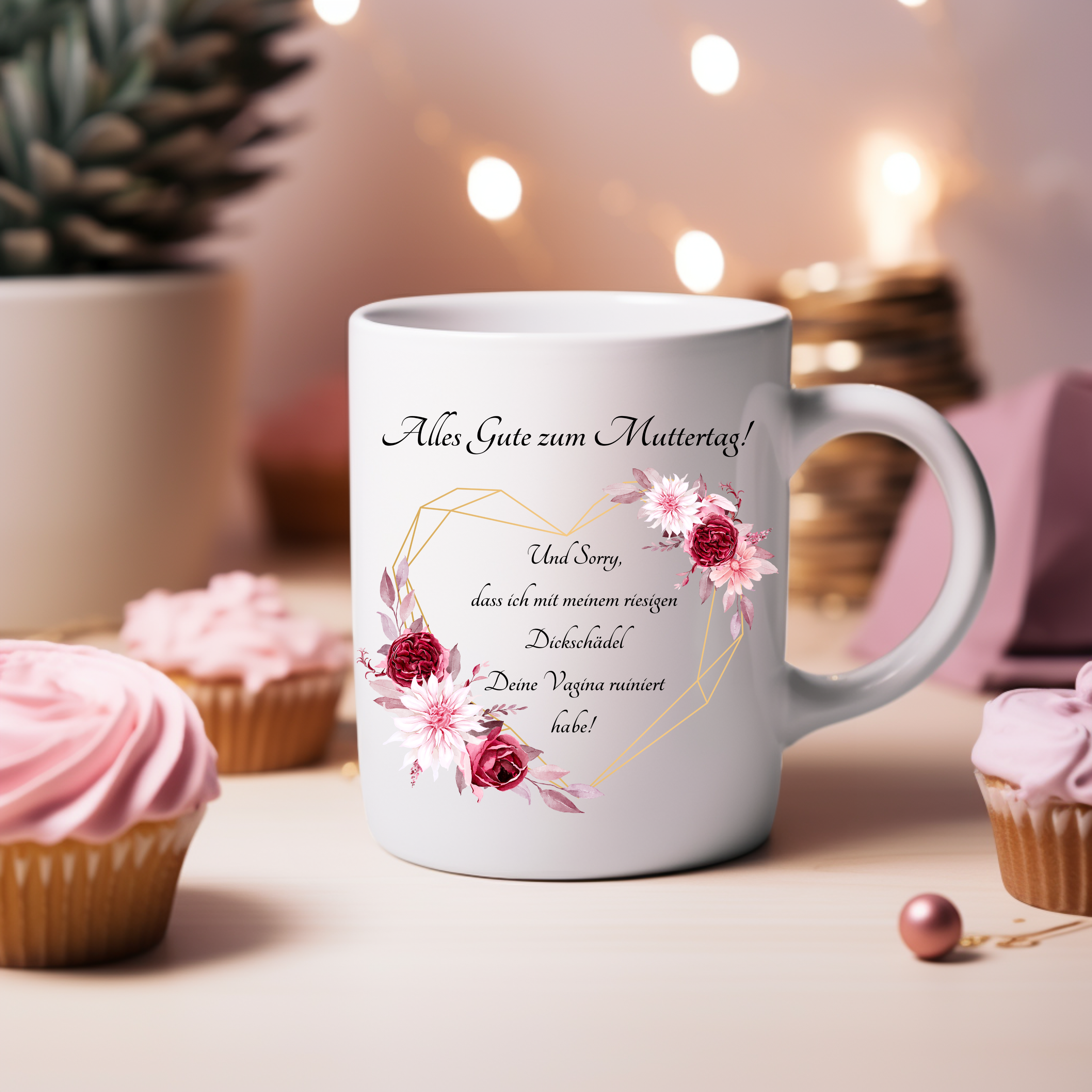 Humorvolle Muttertagstasse, Hommage an starke Mamas Tasse, Tasse mit frechen Humor, ungewöhnliches Geschenk zum Muttertag, Tasse mit Spruch