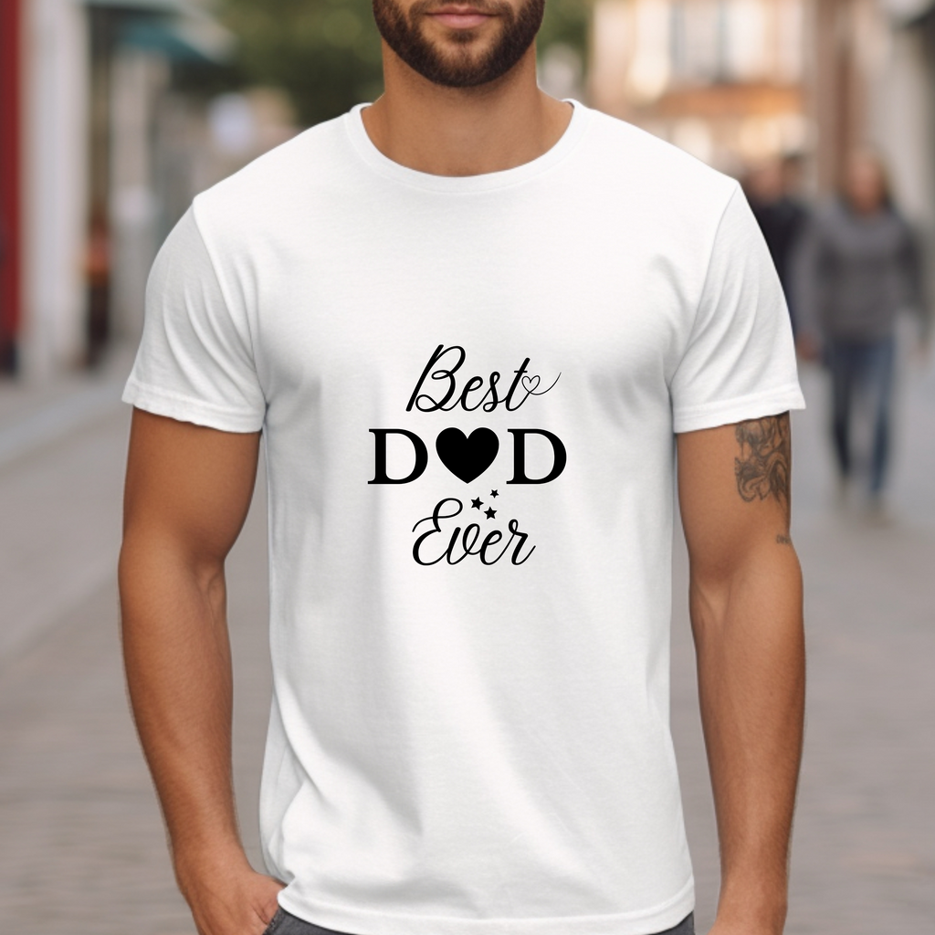 Moderner Pullover Best Dad ever, Papa Pullover, Herz im Lineart-Stil Pullover, minimalistisches Layout Pullover, Geschenk für Papa
