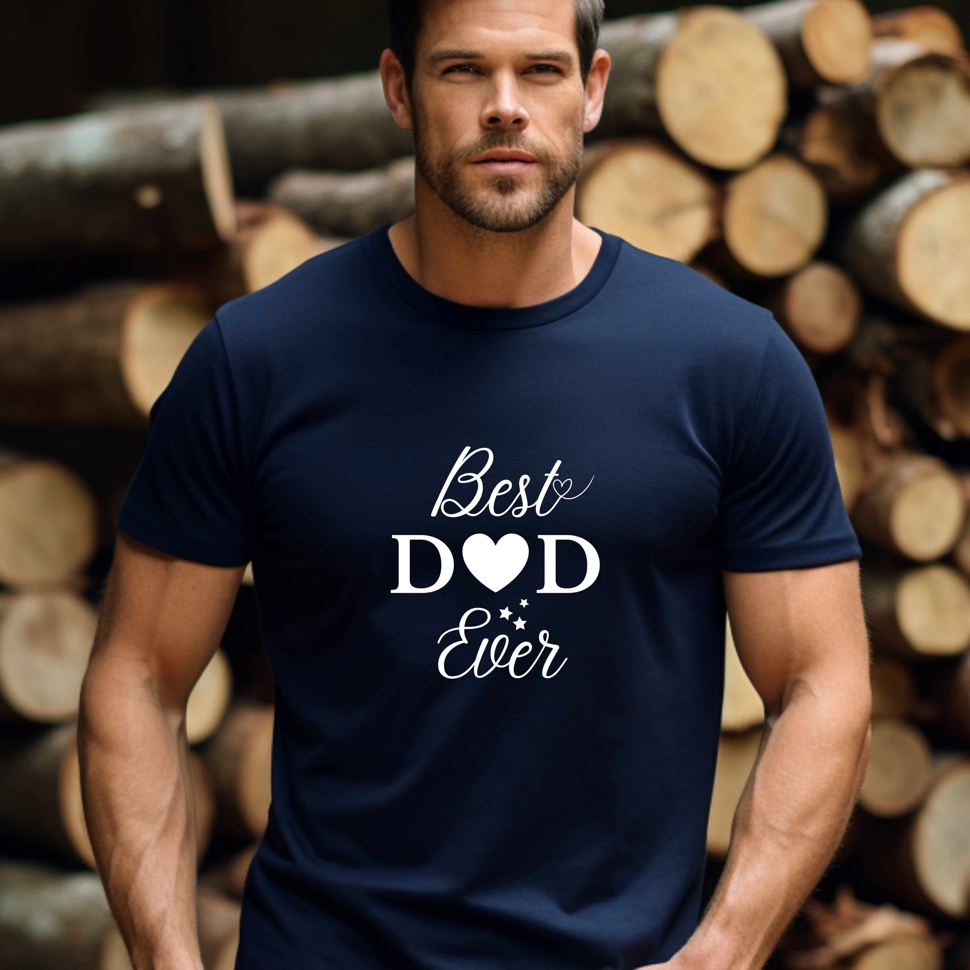 Moderner Pullover Best Dad ever, Papa Pullover, Herz im Lineart-Stil Pullover, minimalistisches Layout Pullover, Geschenk für Papa