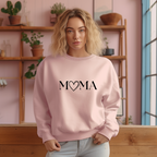 Beautiful heart sweater for moms, mom sweater, graphic highlight sweater, sweater lettering mom, gift for Mother's Day birthday