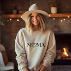 Beautiful heart sweater for moms, mom sweater, graphic highlight sweater, sweater lettering mom, gift for Mother's Day birthday