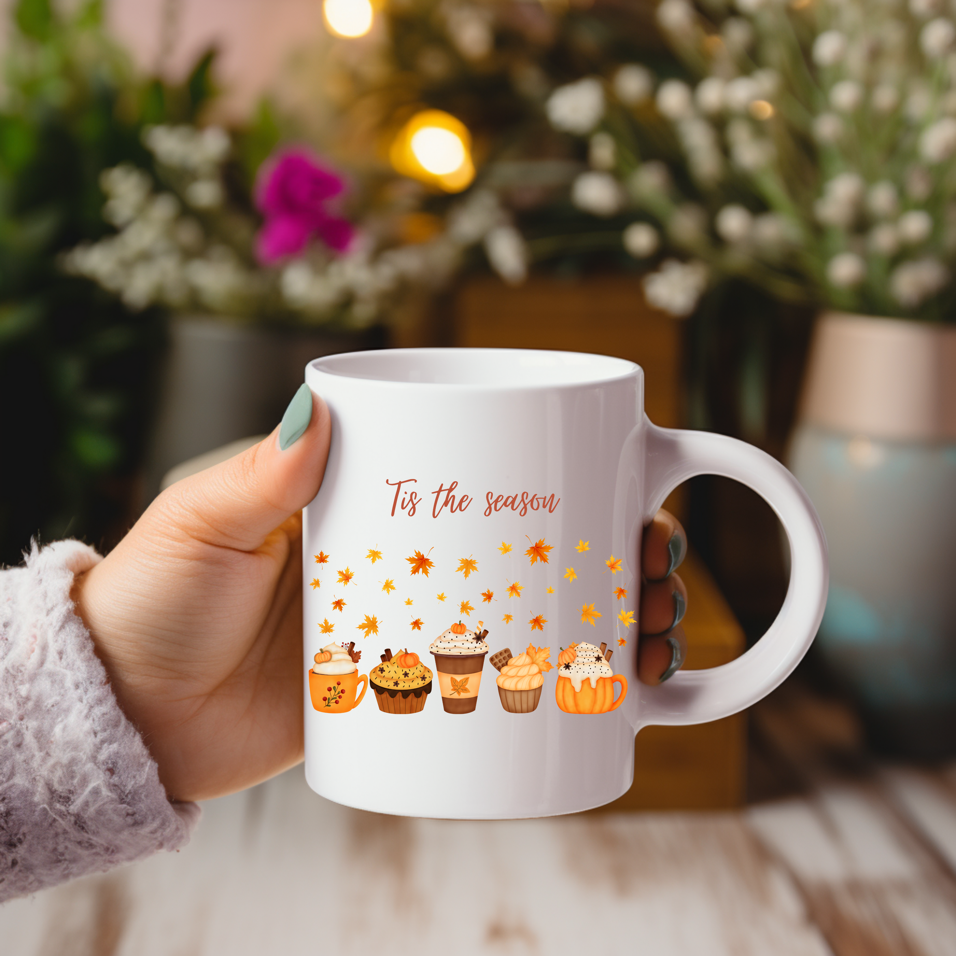 Bezaubernde Herbsttasse, Tis the Season-Keramiktasse, Tis the Season Tasse, herbstliche Keramiktasse, gemütliches Herbstgefühl Tasse