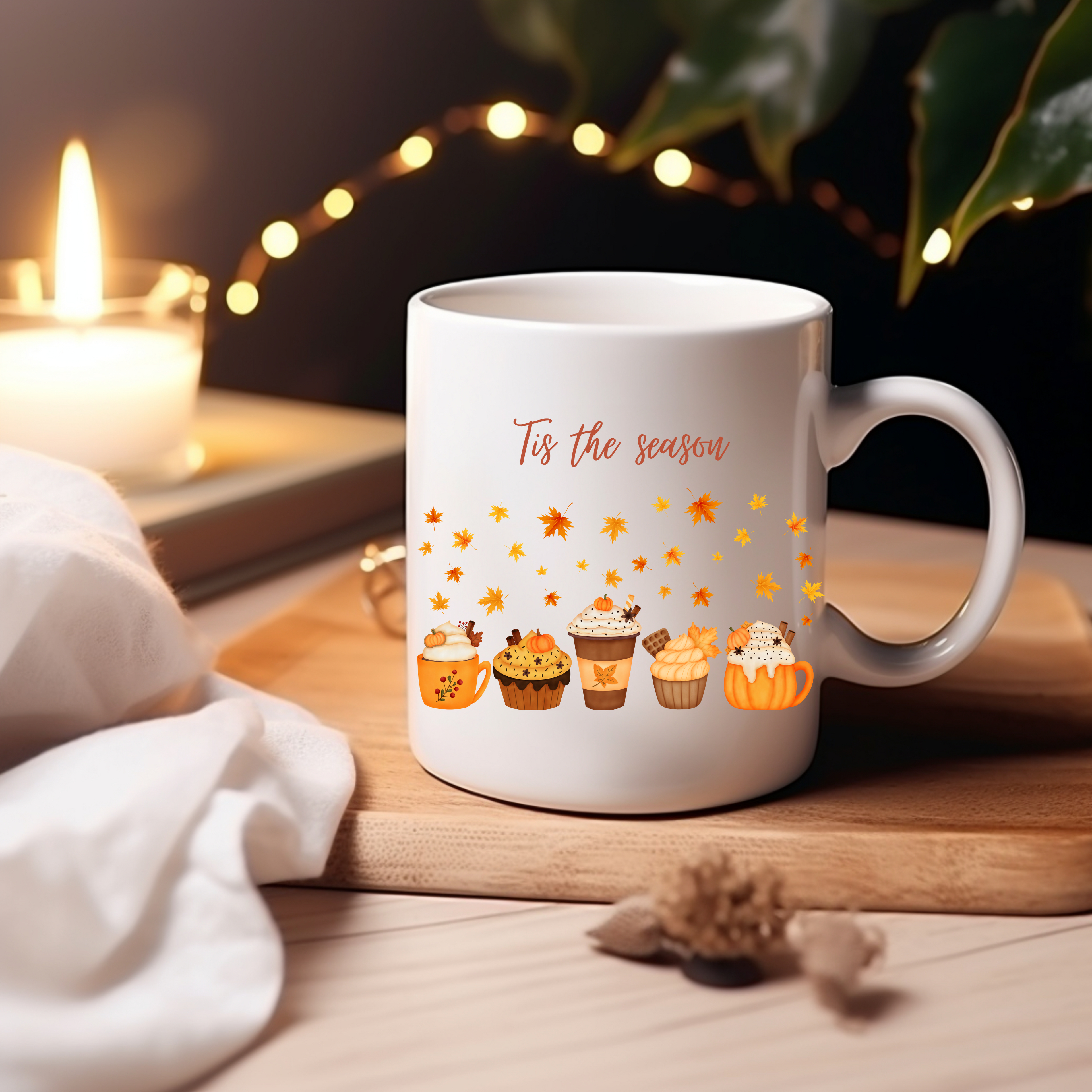 Bezaubernde Herbsttasse, Tis the Season-Keramiktasse, Tis the Season Tasse, herbstliche Keramiktasse, gemütliches Herbstgefühl Tasse