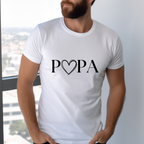 Schlichter Papa Pullover mit schwarzen Herz, Papa Pullover, Pullover für Papa, Geschenk zum Vatertag, Hommage an Väter, Statement-Piece Papa
