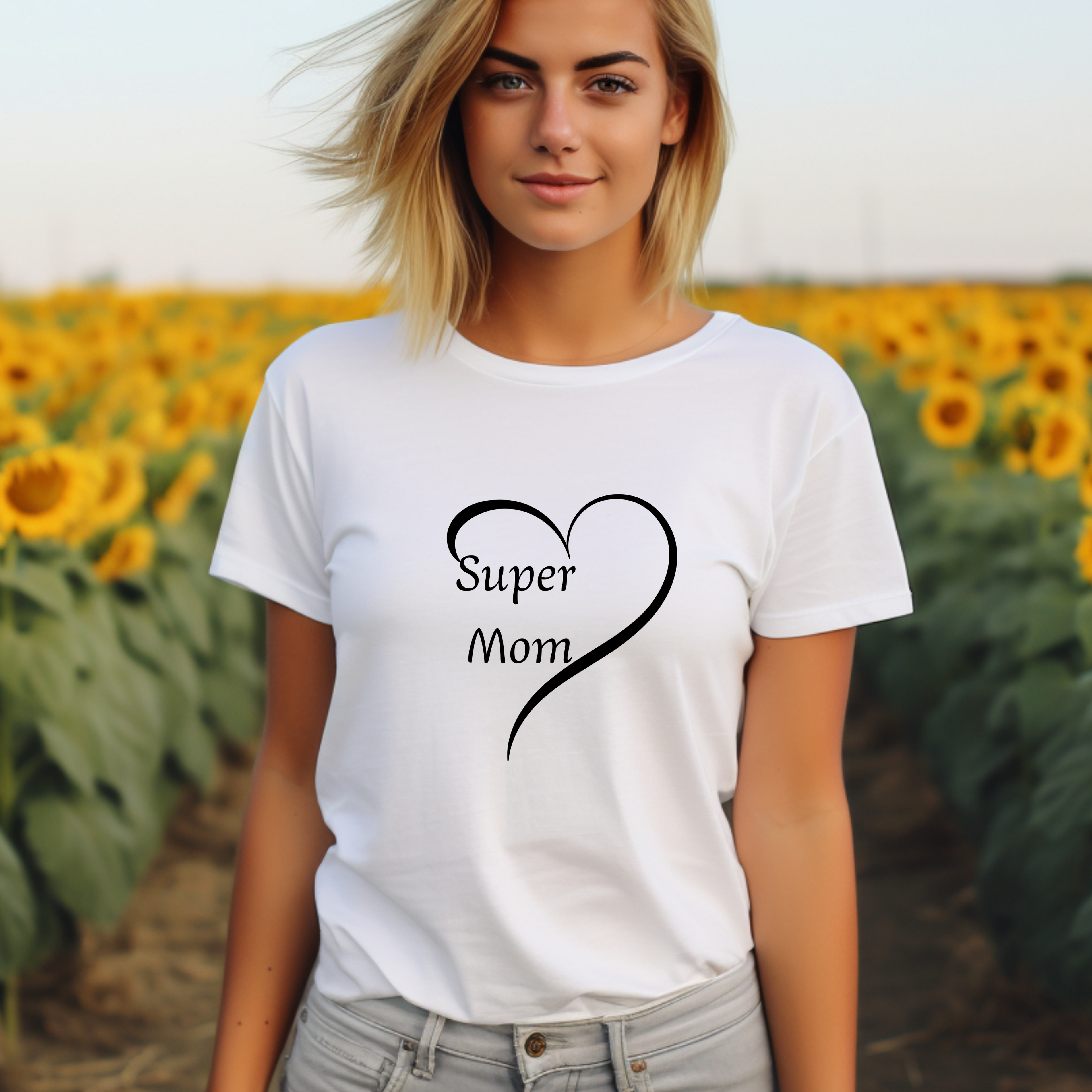 Stilvoller Pullover Super Mom, Pullover für Mamas, Mama ist eine Superheldin, modernes Design Pullover, modisches Highlight für Mamas