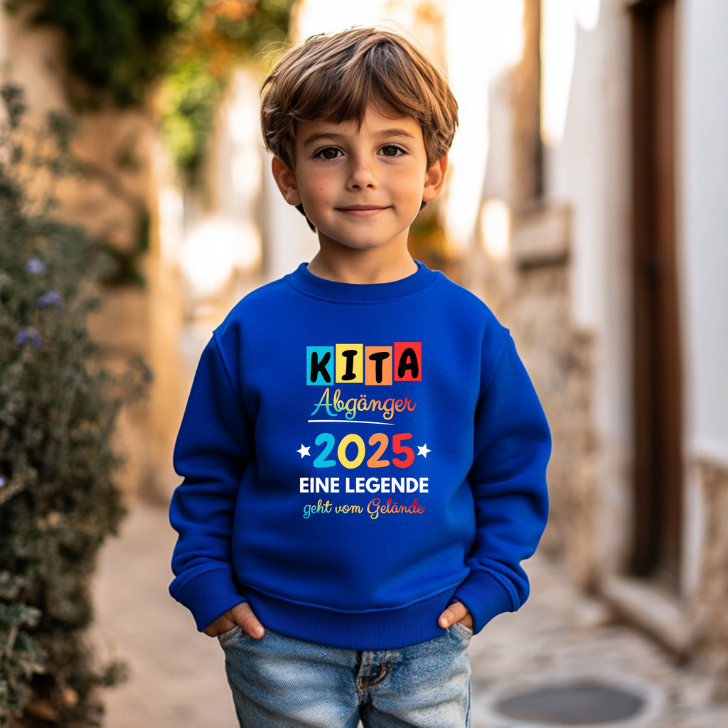 Farbenfrohes Kinder-Shirt KITA Abgänger 2025, Kita-Abschied-Shirt, KITA-Abgänger-Shirt, liebevolle Erinnerung, KITA-Abschied-Geschenk
