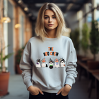 Schönes Halloween Geister Sweatshirt, Boo Crew Sweatshirt, Geister Sweatshirt, Must-Have Halloween, gute Laune Statement spooky season