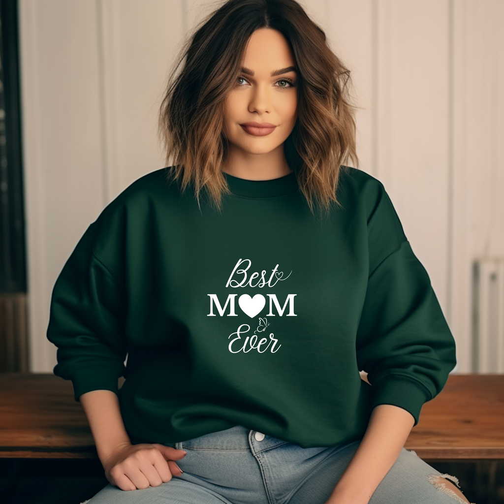 Schöner Pullover Best Mom ever, Pullover für moderne Mamas, Mama Pullover, , detailverliebte Design, Lineart-Stil Pullover, Geschenk für Mamas