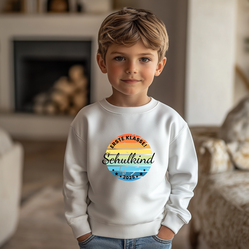 Farbenfrohes Erste Klasse Schulkind 2025-Shirt, stolze Erstklässler Shirt, Schulkind-Shirt, Outfit erster Schultag, Geschenk zur Schultüte
