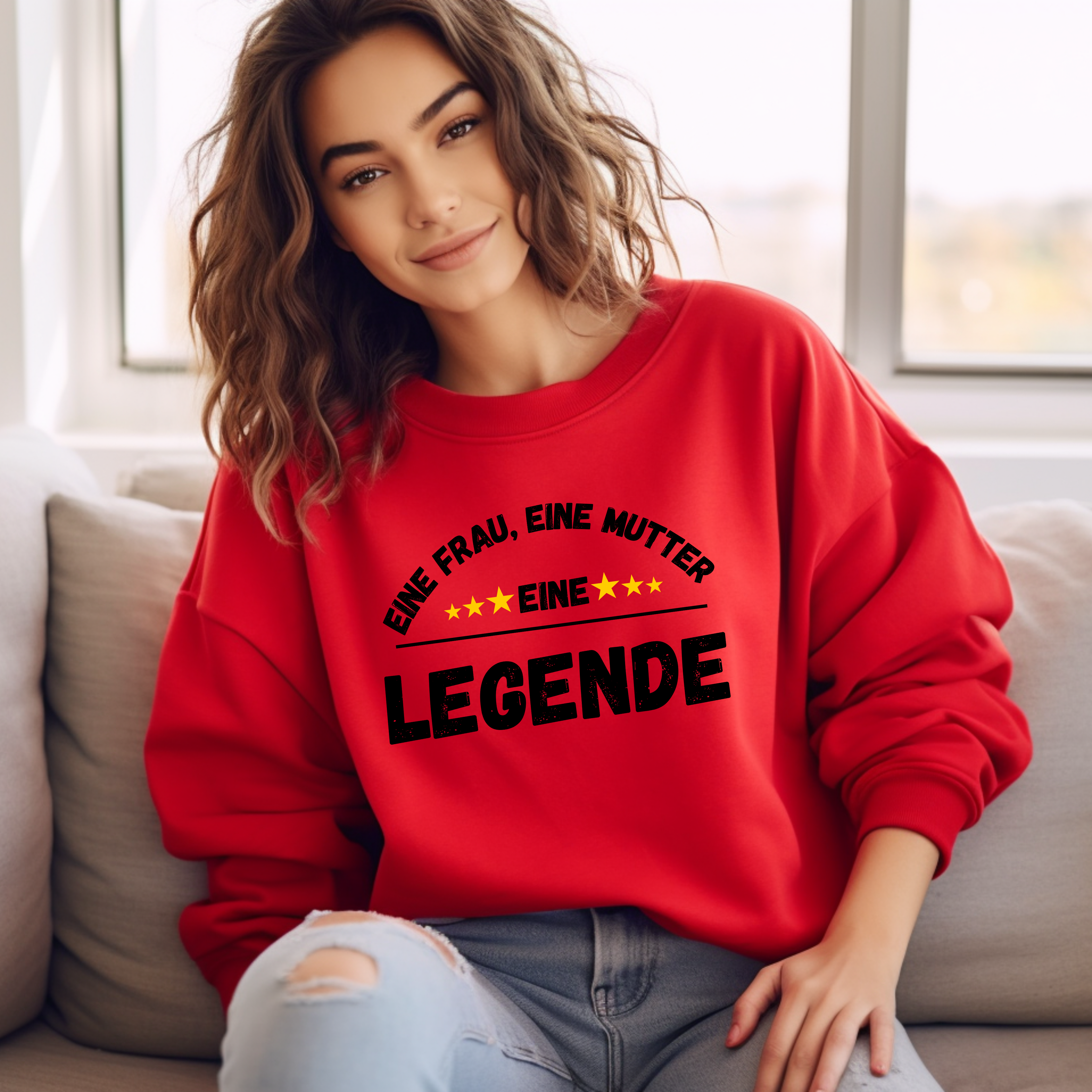 Cooler Pullover für Power-Frauen, stilvolle Hommage, Kompliment an Frauen und Mütter Pullover, Geschenk zum Muttertag, Mama Pullover