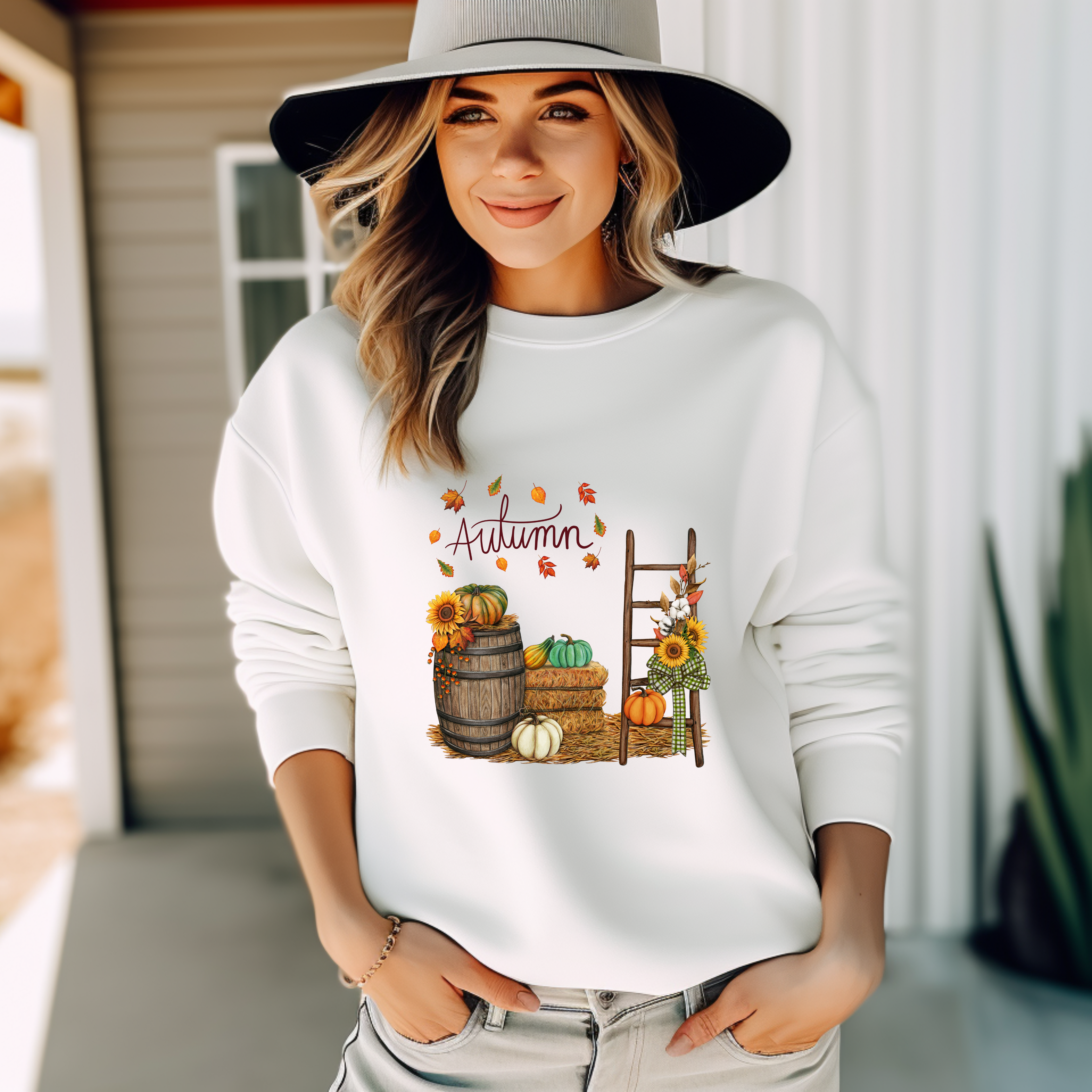 Schönes Autumn Sweatshirt, herbstliches Sweatshirt, Must-Have für alle Herbstfans, Herbstliebe zum Anziehen, Gemütlichkeit und Landleben Sweatshirt