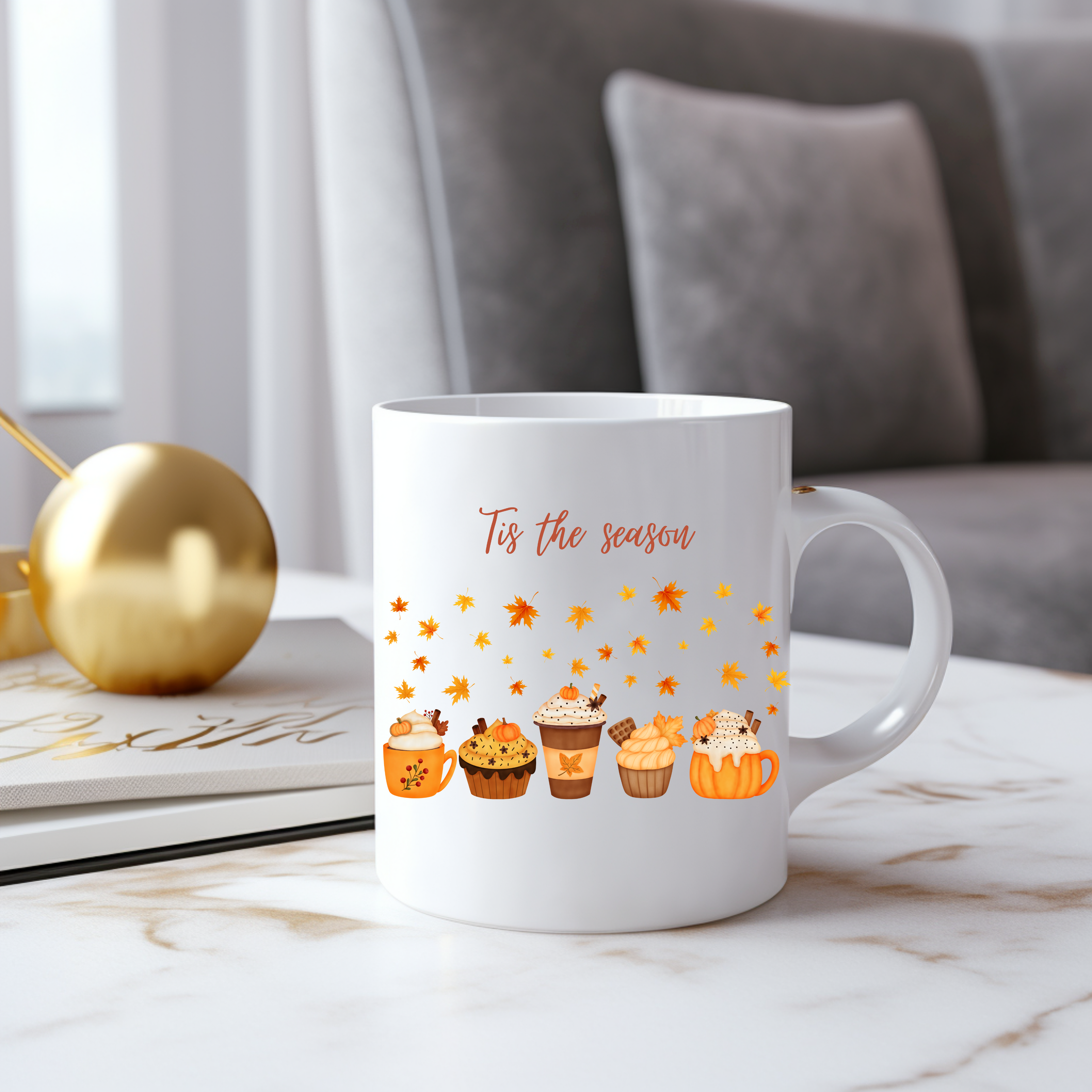 Bezaubernde Herbsttasse, Tis the Season-Keramiktasse, Tis the Season Tasse, herbstliche Keramiktasse, gemütliches Herbstgefühl Tasse