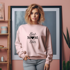 Beautiful sweater Best Mom ever, sweater for modern moms, mom sweater, detailed design, lineart style sweater, gift for moms