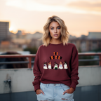 Schönes Halloween Geister Sweatshirt, Boo Crew Sweatshirt, Geister Sweatshirt, Must-Have Halloween, gute Laune Statement spooky season