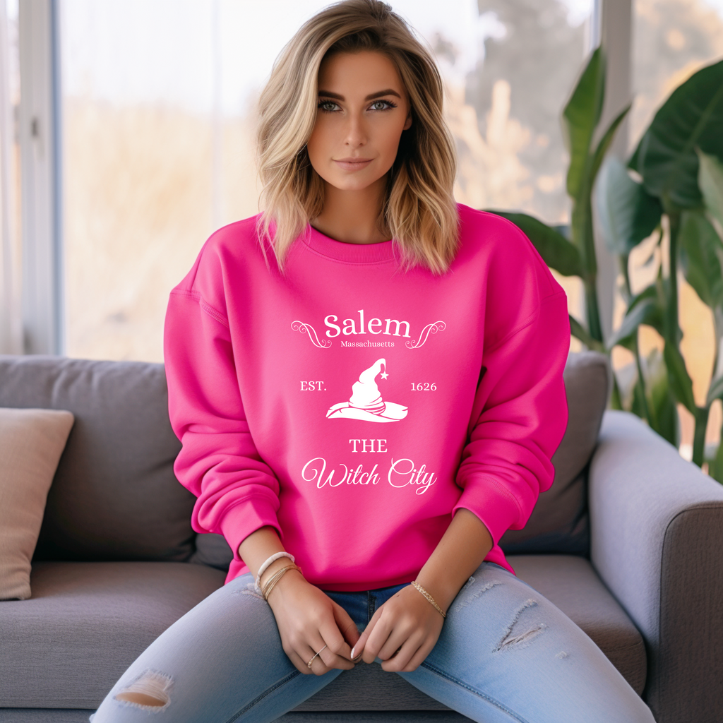 Klassisches Hexen Sweatshirt, Salem Sweatshirt, The Witch City Sweatshirt Salem, Halloween Sweatshirt, stilvolles Statement spooky season