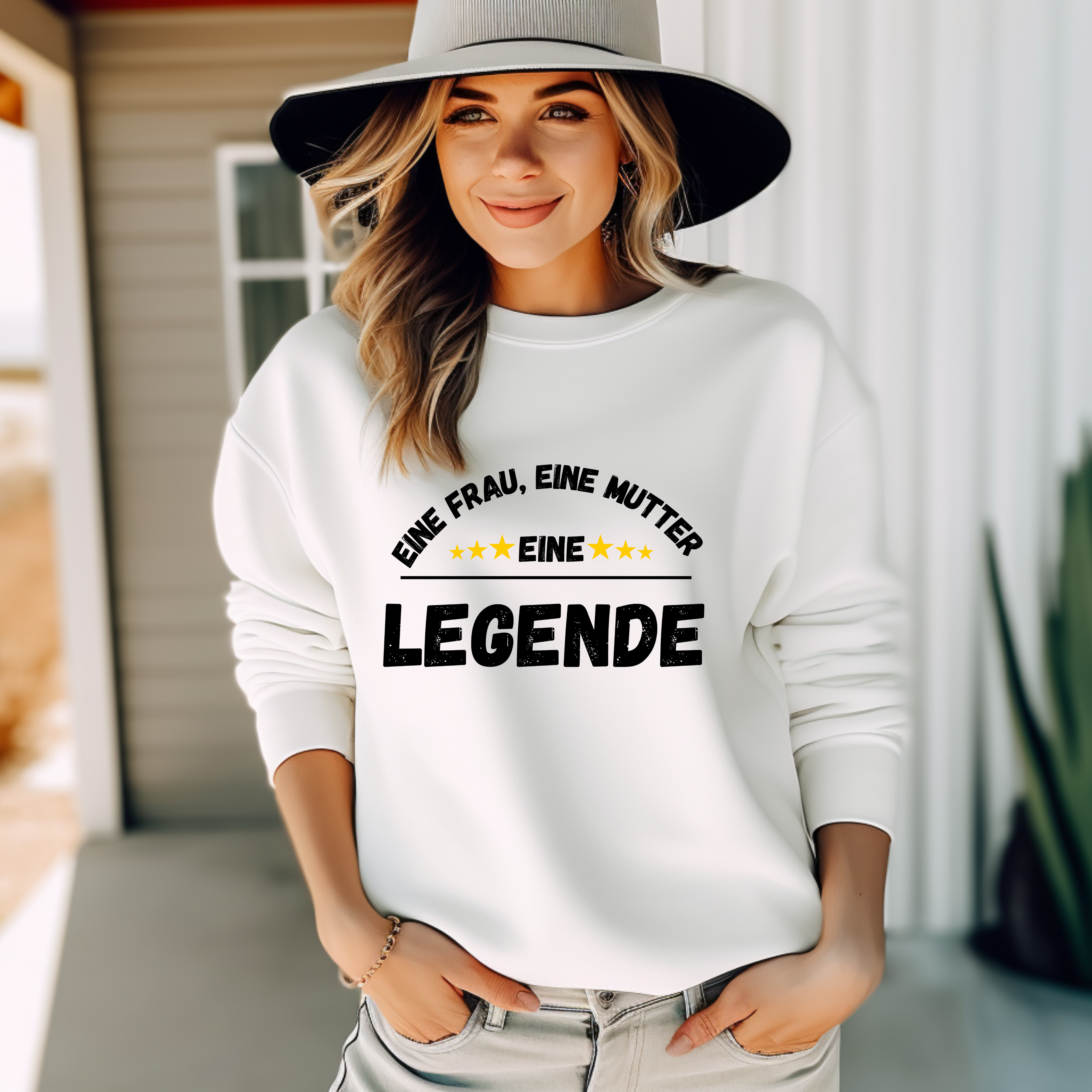 Cooler Pullover für Power-Frauen, stilvolle Hommage, Kompliment an Frauen und Mütter Pullover, Geschenk zum Muttertag, Mama Pullover