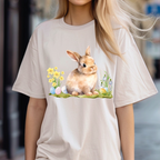 Oster Sweatshirt mit niedlichen Hasen Pullover, Häschen Pullover, Frühlingsoutfit zu Ostern, Oster Pullover mit Hase, frühlingshafte Optik