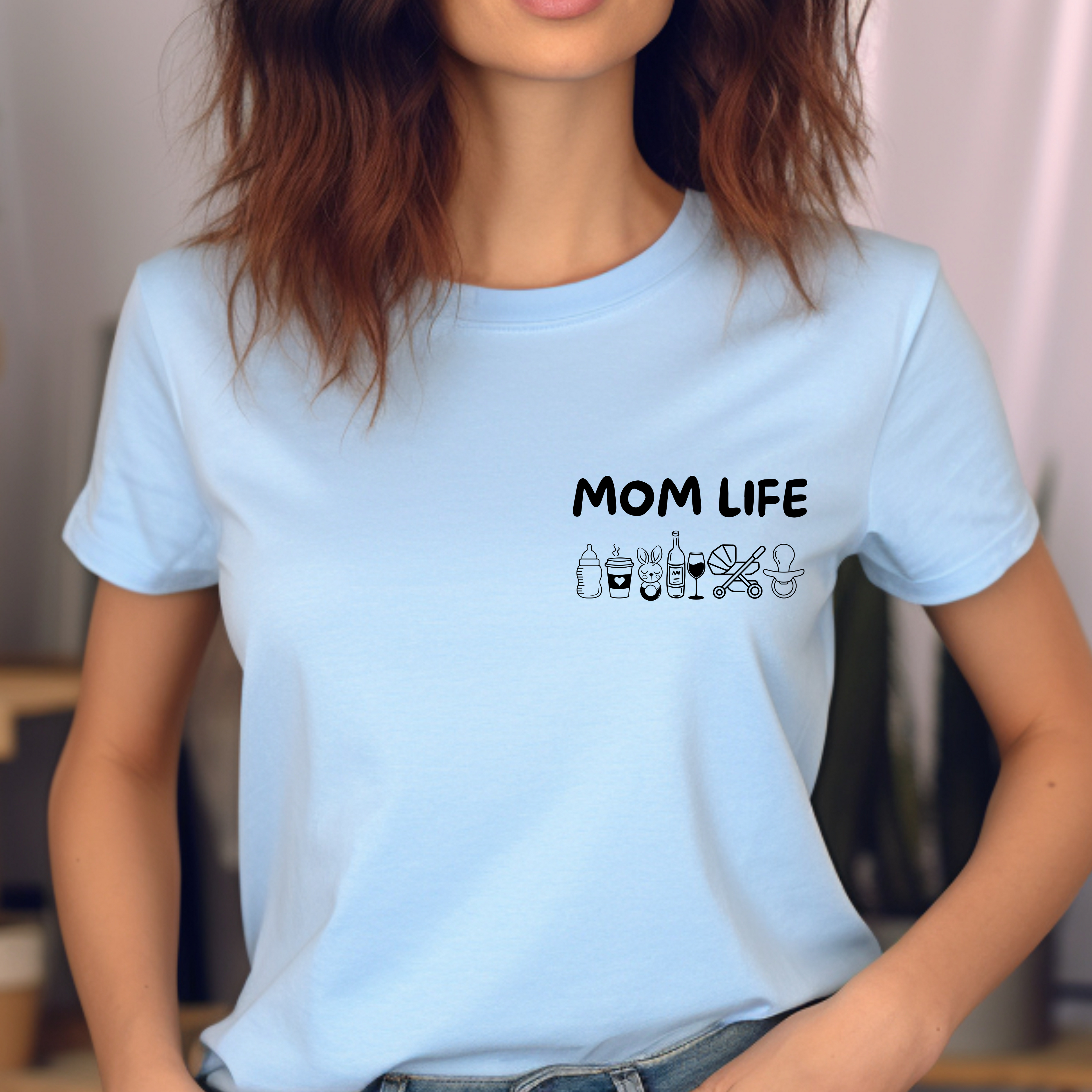 Schöner Mom Life Pullover, liebevolle humorvolle Hommage Pullover, Mama Alltag Pullover, Pullover im Lineart-Design, Geschenk zum Muttertag